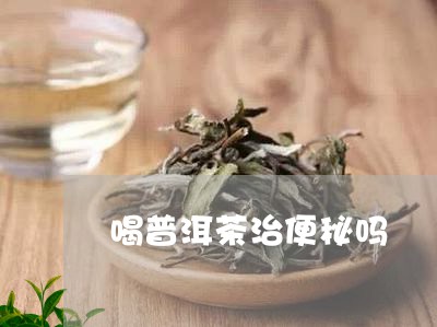 喝普洱茶治便秘吗/2023041348583