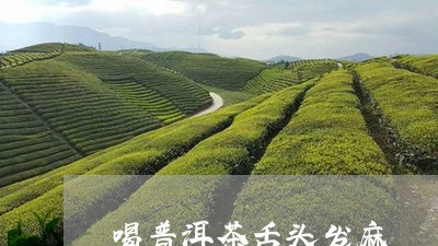 喝普洱茶舌头发麻/2023041394028