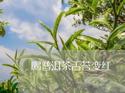 喝普洱茶舌苔变红/2023040936039