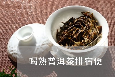 喝熟普洱茶排宿便/2023041140692