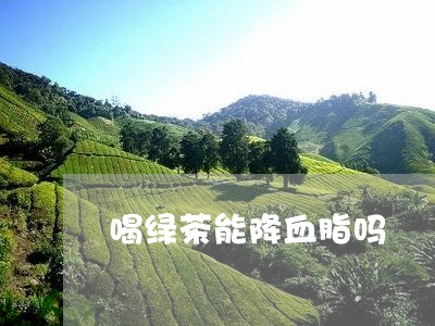 喝绿茶能降血脂吗/2023031878583