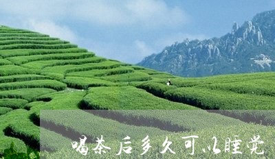 喝茶后多久可以睡觉/2023032067360