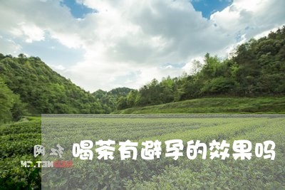 喝茶有避孕的效果吗/2023041652817