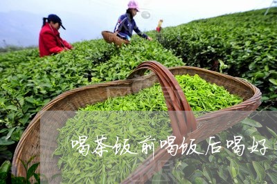 喝茶饭前喝饭后喝好/2023041693826