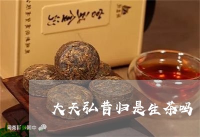 大天弘昔归是生茶吗/2023032251825