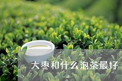 大枣和什么泡茶最好/2023041602816