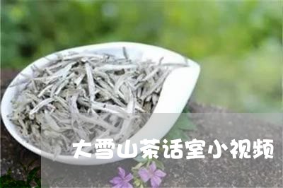 大雪山茶话室小视频/2023041451725