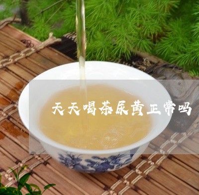 天天喝茶尿黄正常吗/2023041693718