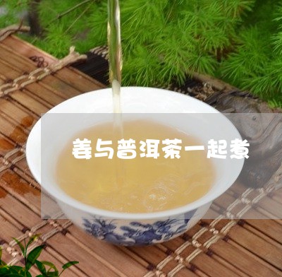 姜与普洱茶一起煮/2023033093916