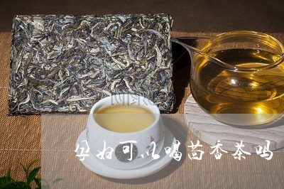 孕妇可以喝茴香茶吗/2023041409619