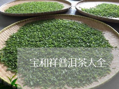 宝和祥普洱茶大全/2023041040473