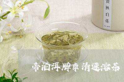 帝泊洱牌卓清速溶茶/2023032030626