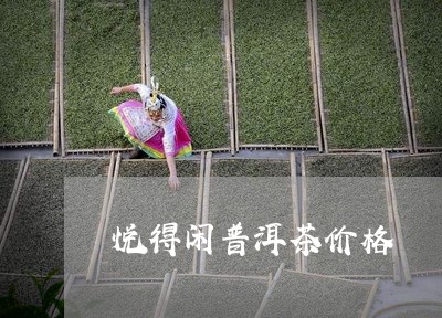 悦得闲普洱茶价格/2023040949592