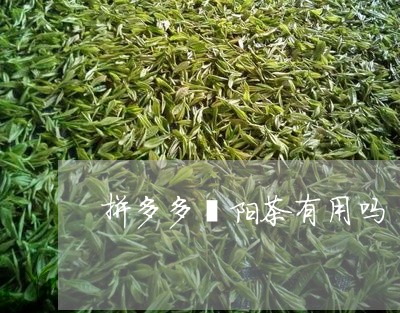 拼多多壮阳茶有用吗/2023041533058