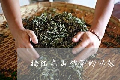 揭阳高山炒茶的功效/2023032145148