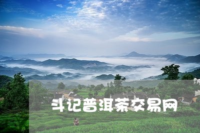 斗记普洱茶交易网/2023033159573