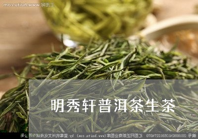 明秀轩普洱茶生茶/2023041209379