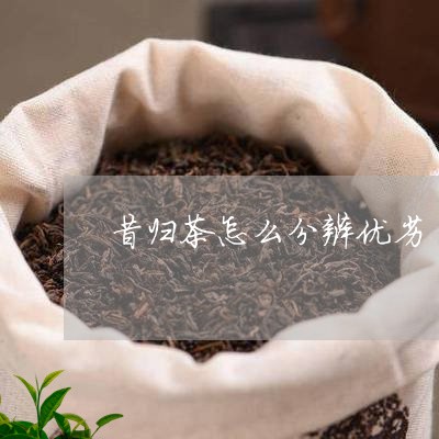 昔归茶怎么分辨优劣/2023032227351