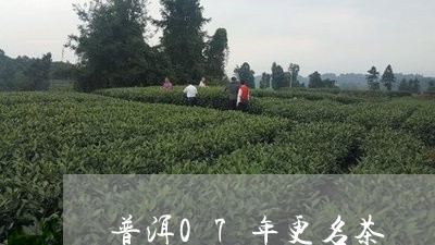 普洱07年更名茶/2023032947168