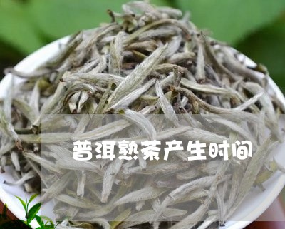 普洱熟茶产生时间/2023032922603