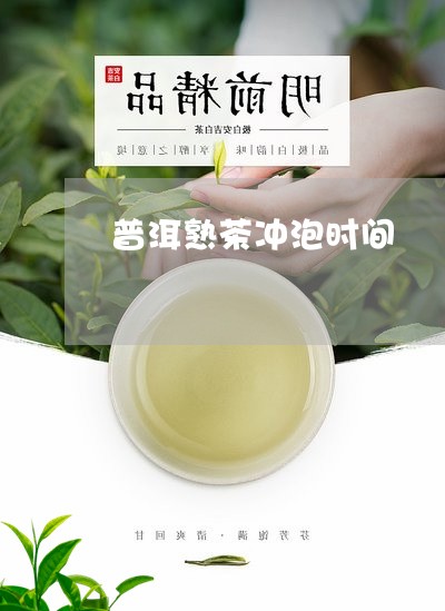 普洱熟茶冲泡时间/2023031777172