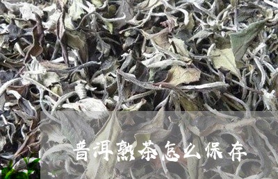 普洱熟茶怎么保存/2023041356936