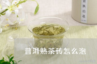 普洱熟茶砖怎么泡/2023032984049