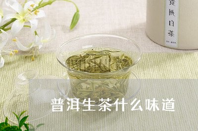 普洱生茶什么味道/2023033083906