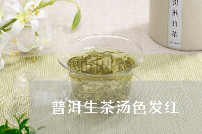 普洱生茶汤色发红/2023032932705