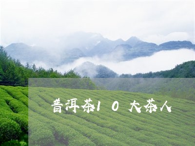 普洱茶10大茶人/2023041070403