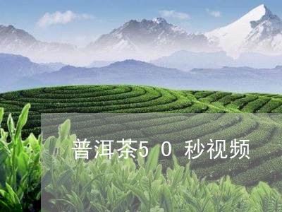 普洱茶50秒视频/2023031850593