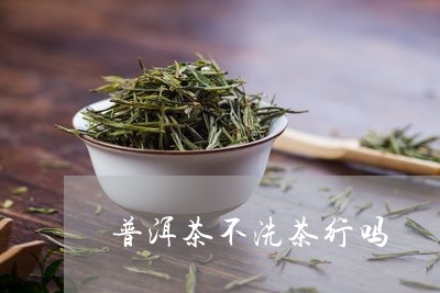 普洱茶不洗茶行吗/2023040985057