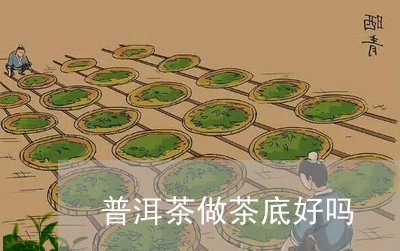 普洱茶做茶底好吗/2023031816572