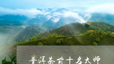 普洱茶前十名大师/2023041493936