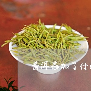 普洱茶加了什么茶/2023041308481