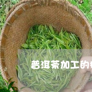 普洱茶加工的标准/2023031659505