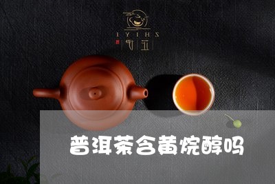 普洱茶含黄烷醇吗/2023040194167