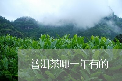 普洱茶哪一年有的/2023033070784