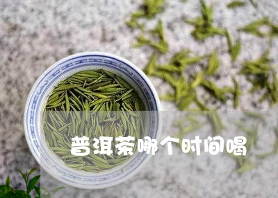 普洱茶哪个时间喝/2023041075058