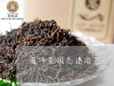 普洱茶固态速溶茶/2023031679261