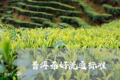 普洱茶好流通标准/2023032974157