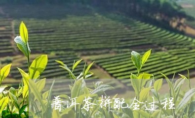 普洱茶拼配全过程/2023033083826