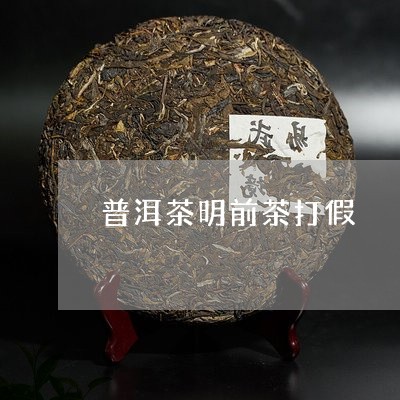 普洱茶明前茶打假/2023031505827