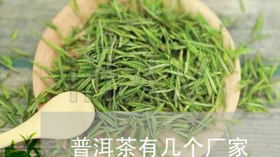 普洱茶有几个厂家/2023040953936