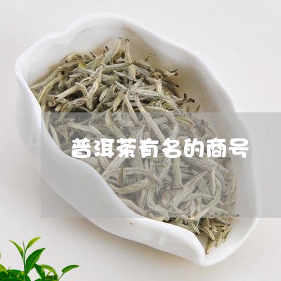 普洱茶有名的商号/2023031850612