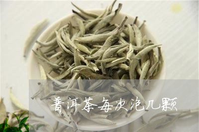 普洱茶每次泡几颗/2023041312615