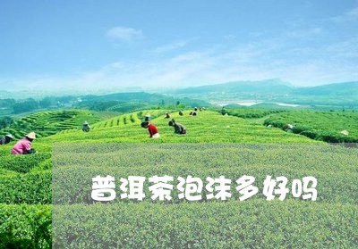 普洱茶泡沫多好吗/2023041016260