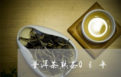 普洱茶熟茶05年/2023041151715