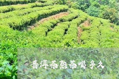 普洱茶熟茶喝多久/2023041119583