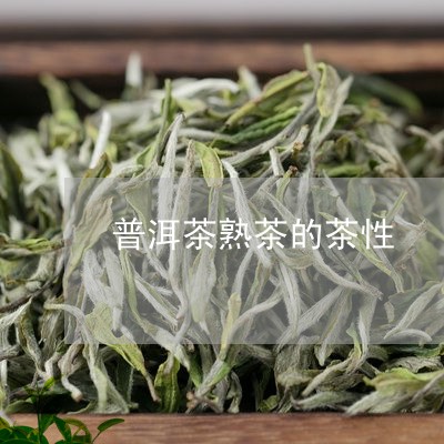 普洱茶熟茶的茶性/2023041364737